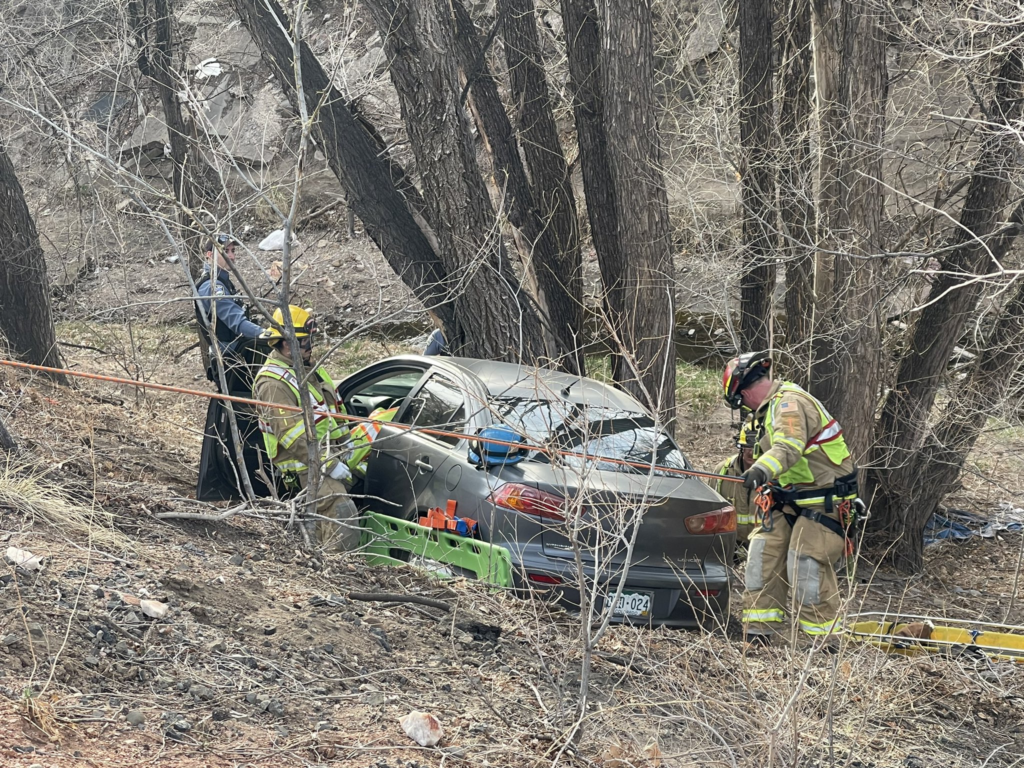 Traffic accident at 555 E Pikes Peak Ave