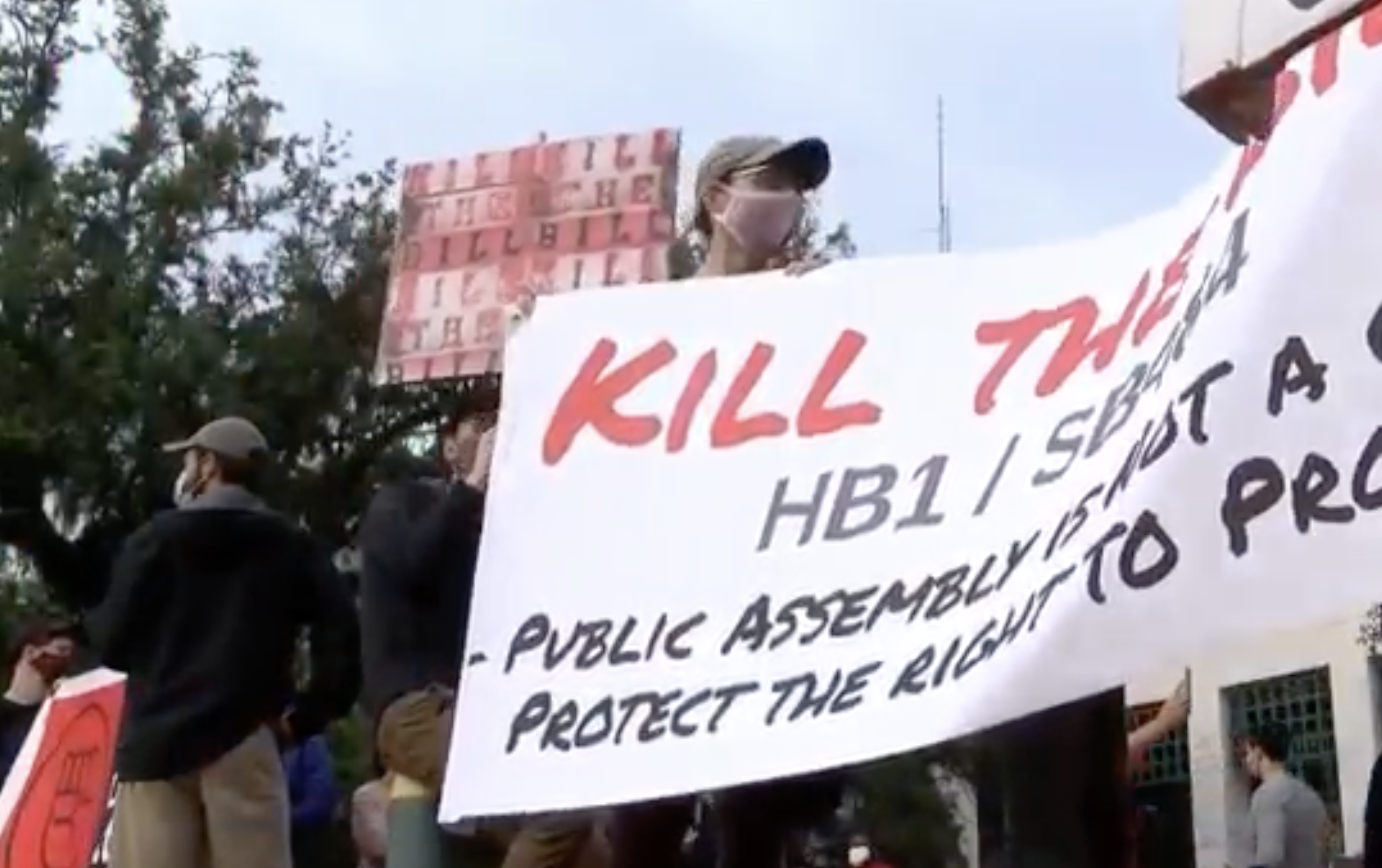 Tallahassee anti-riot bill protest