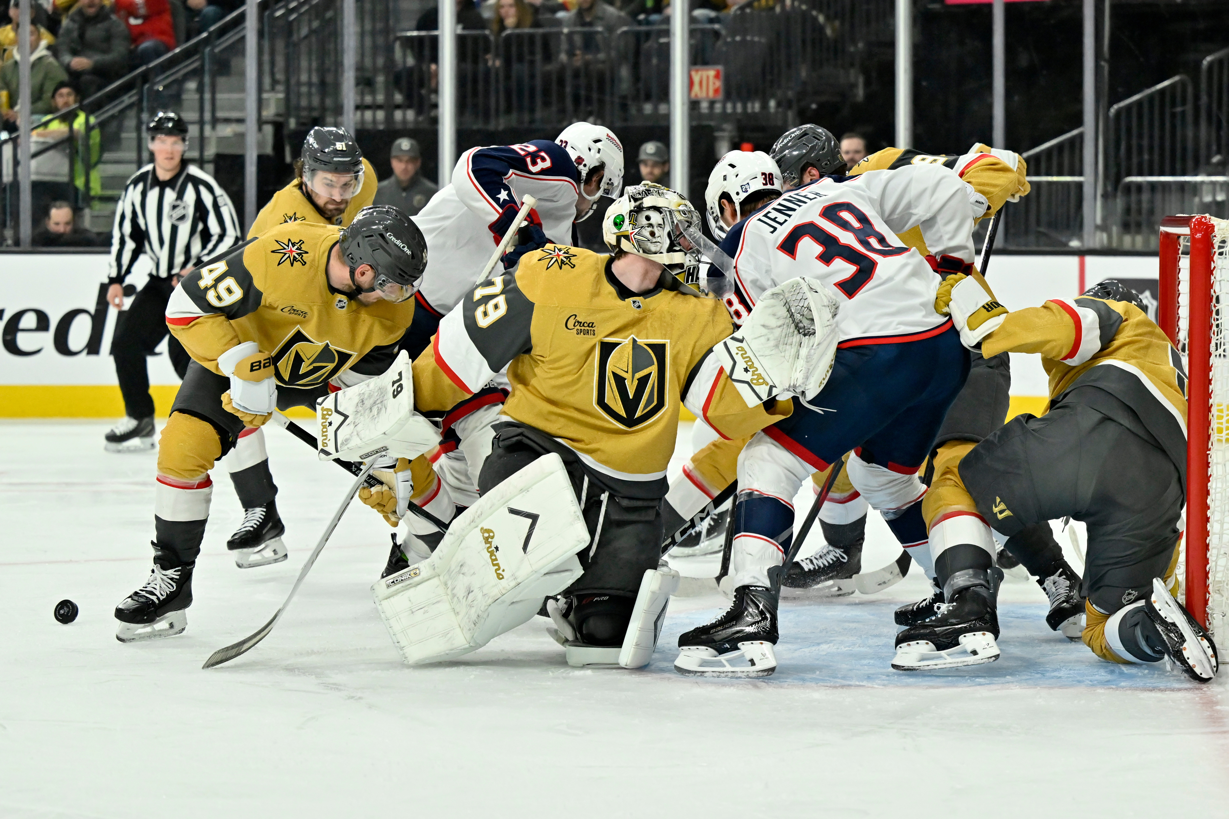 Blue Jackets Golden Knights Hockey
