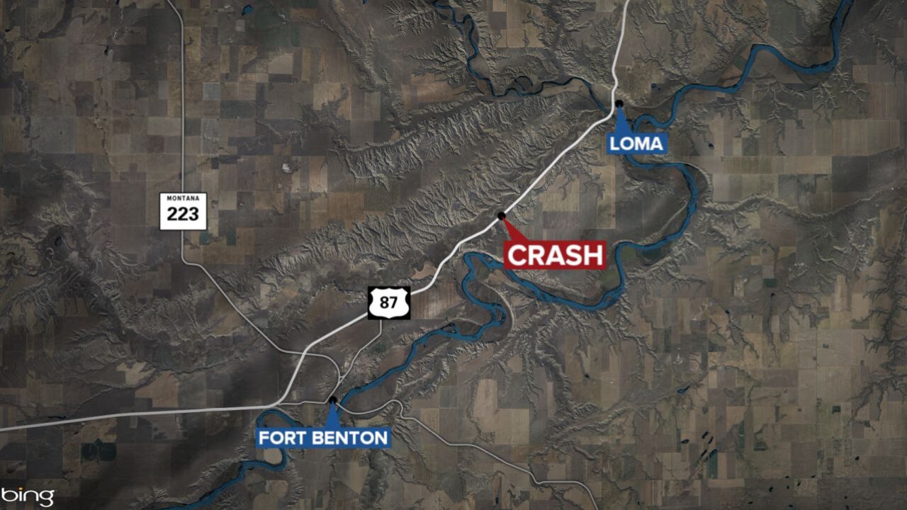 1 person dead, 1 injured in Chouteau County crash