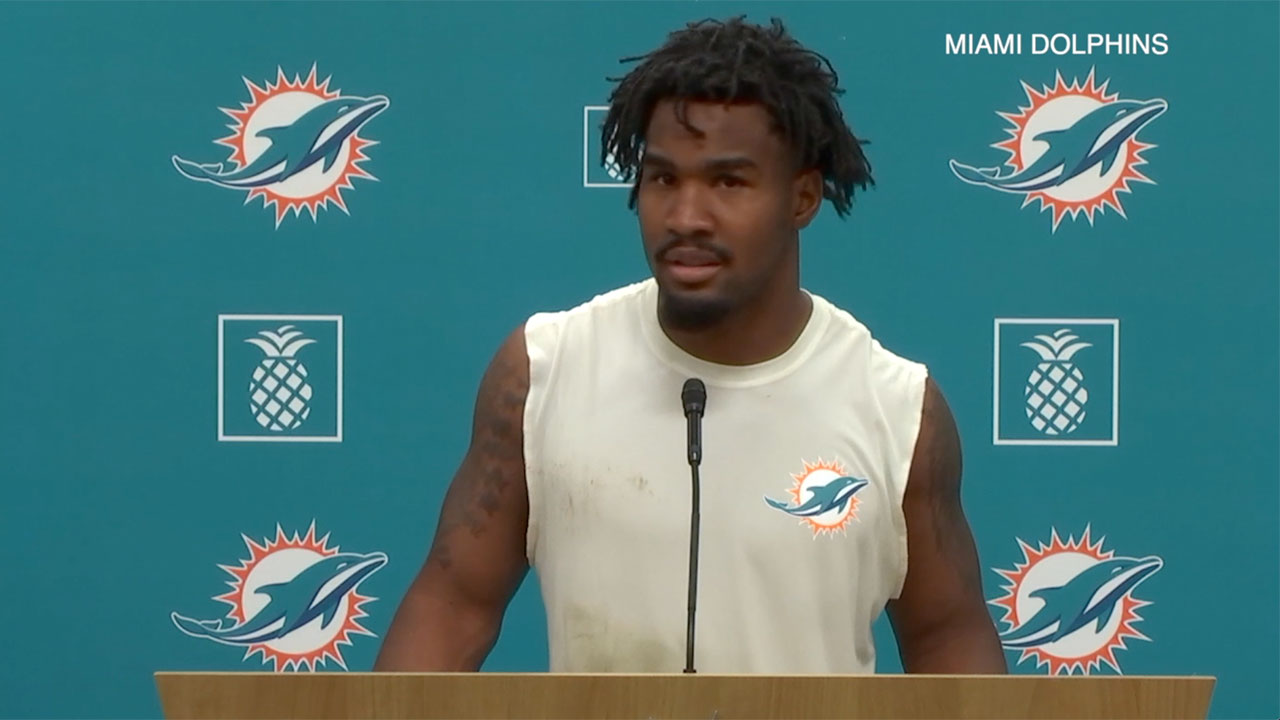 Miami Dolphins wide receiver Jaylen Waddle talks about how the offense has looked entering the second week of training camp. 