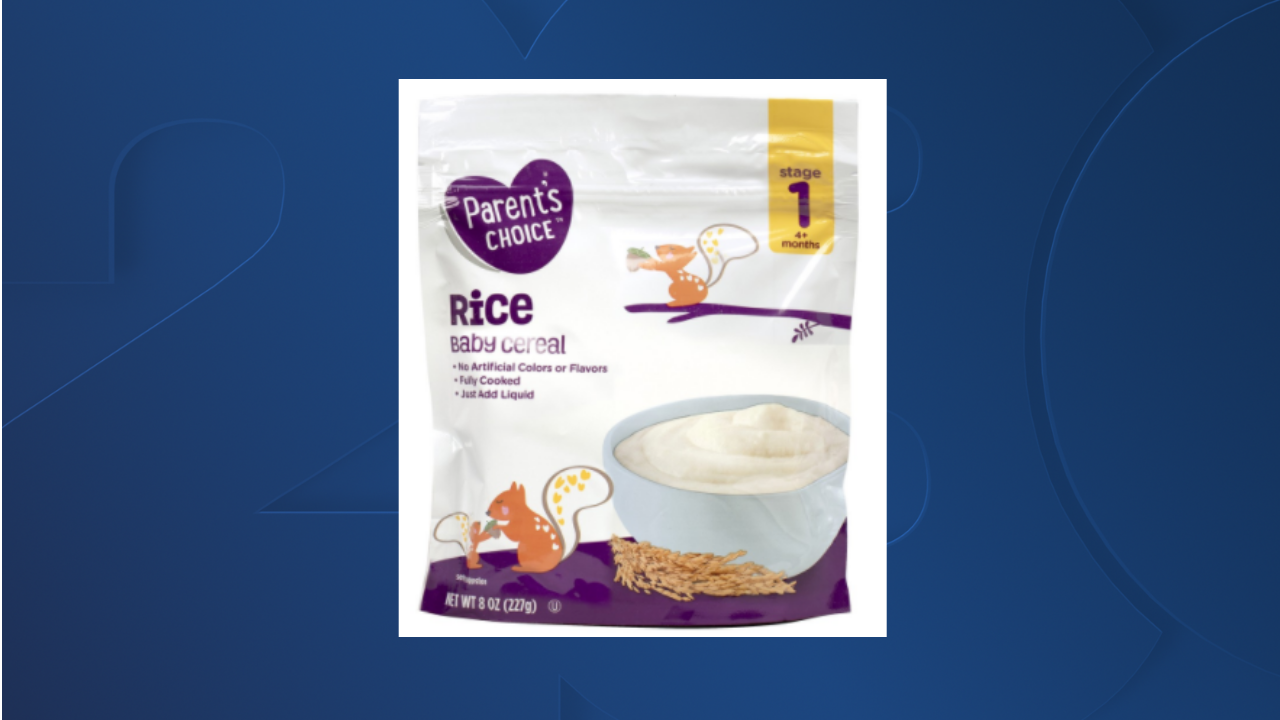 Walmart recalls Parent’s Choice rice baby cereal
