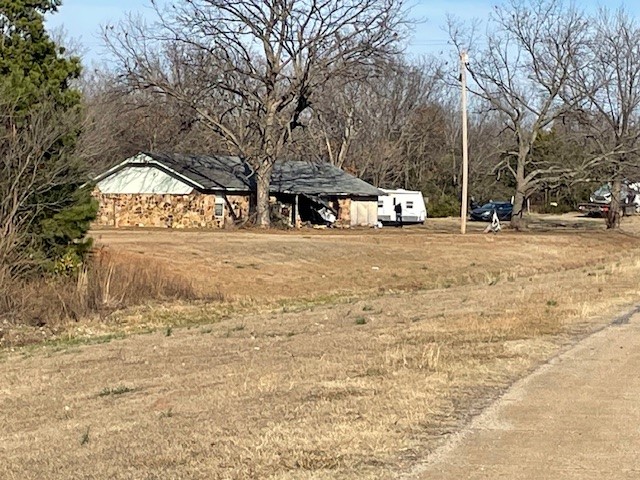 Car hits power pole, runs into home off Hwy 66 near Bristow 