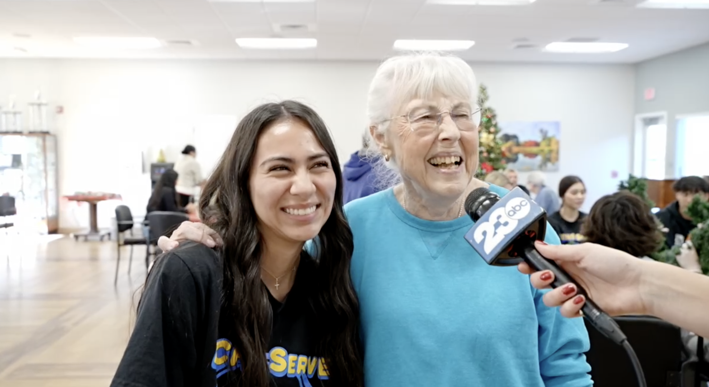 Keira Herrera and Helena Born met each other on Serve day.