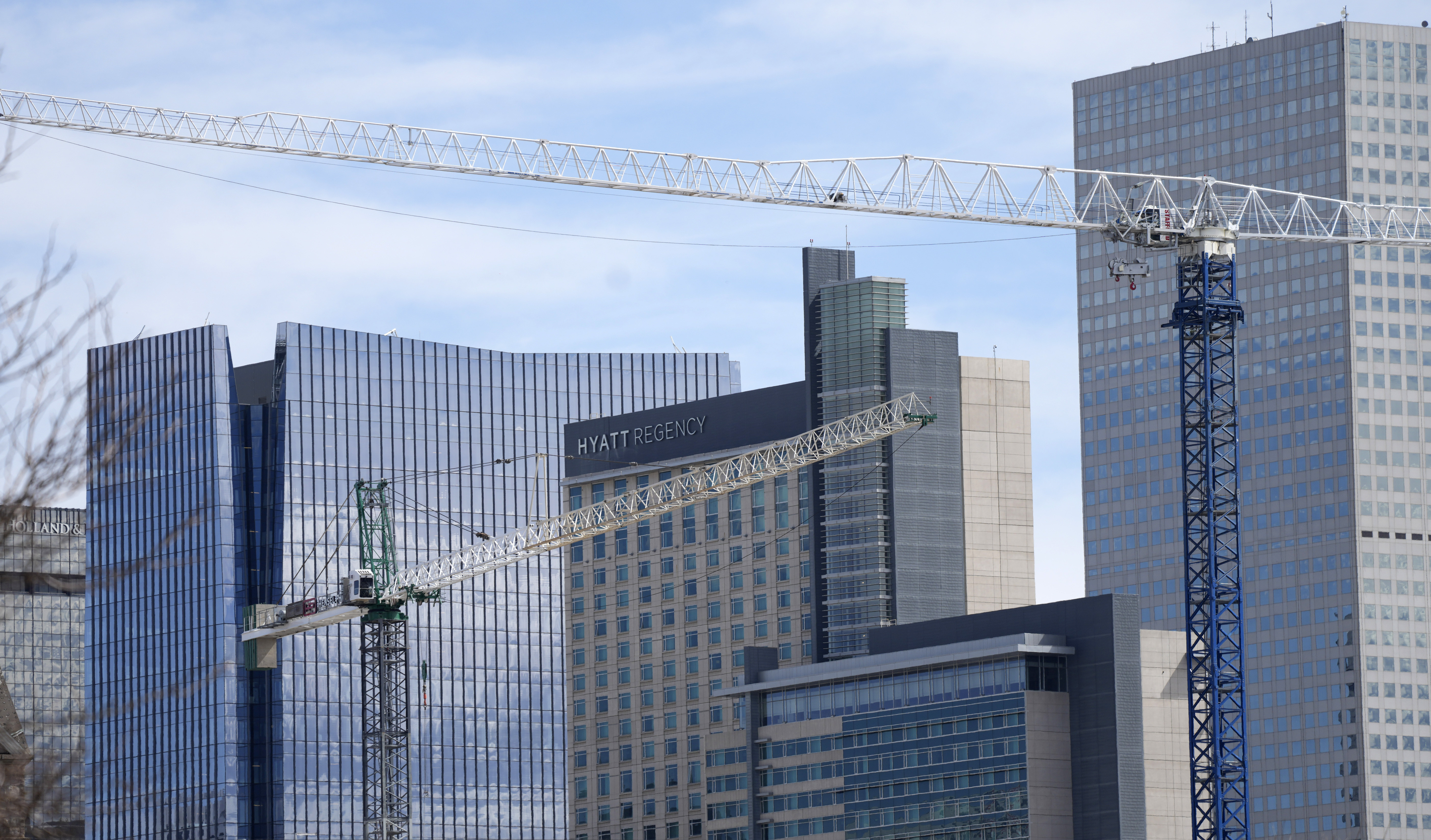 denver skyline cranes