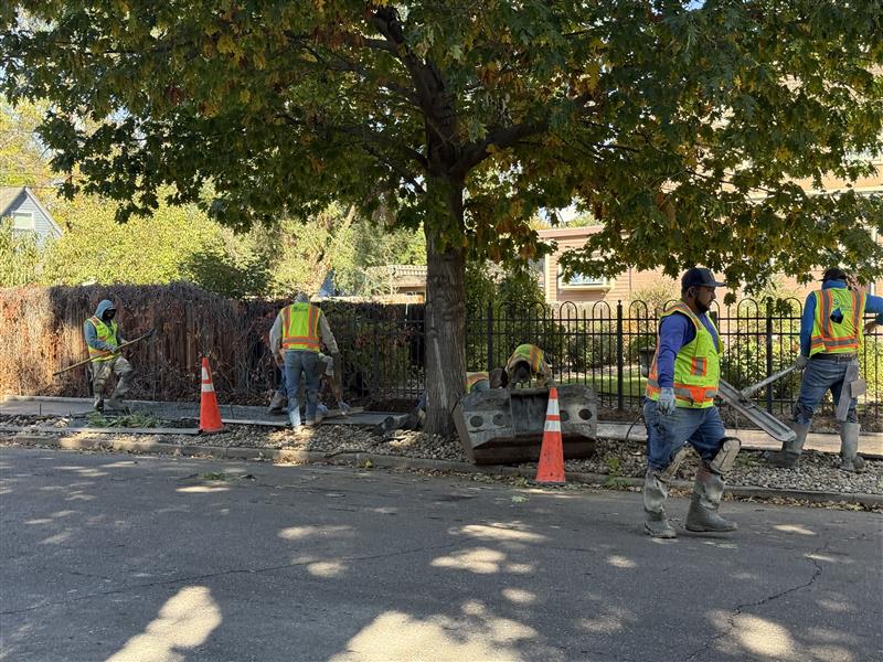 Sidewalk repairs
