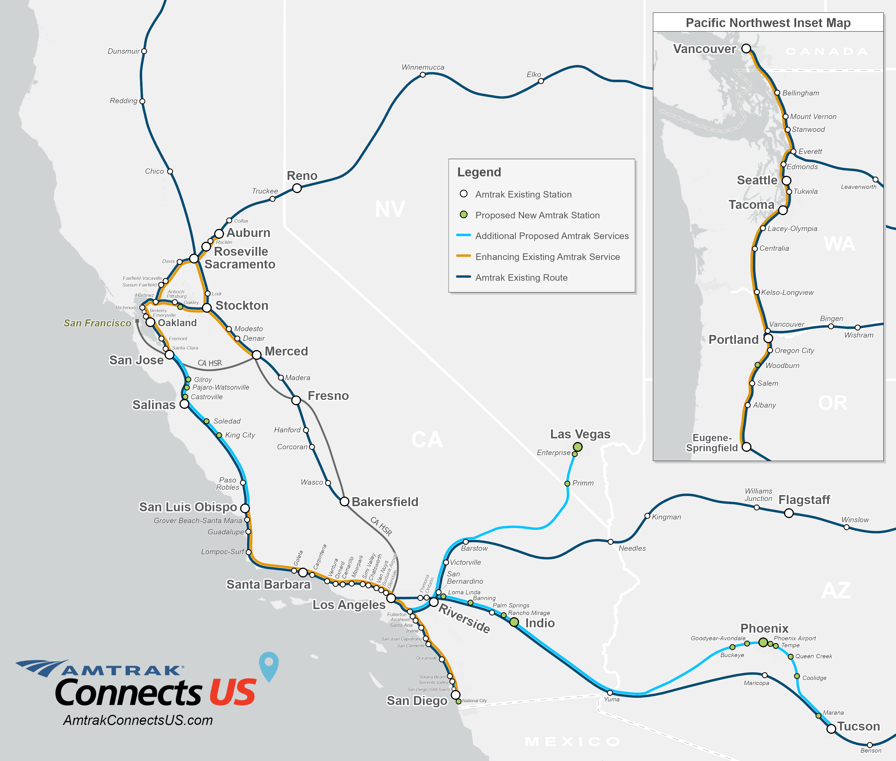 Amtrak Phoenix Tucson LA