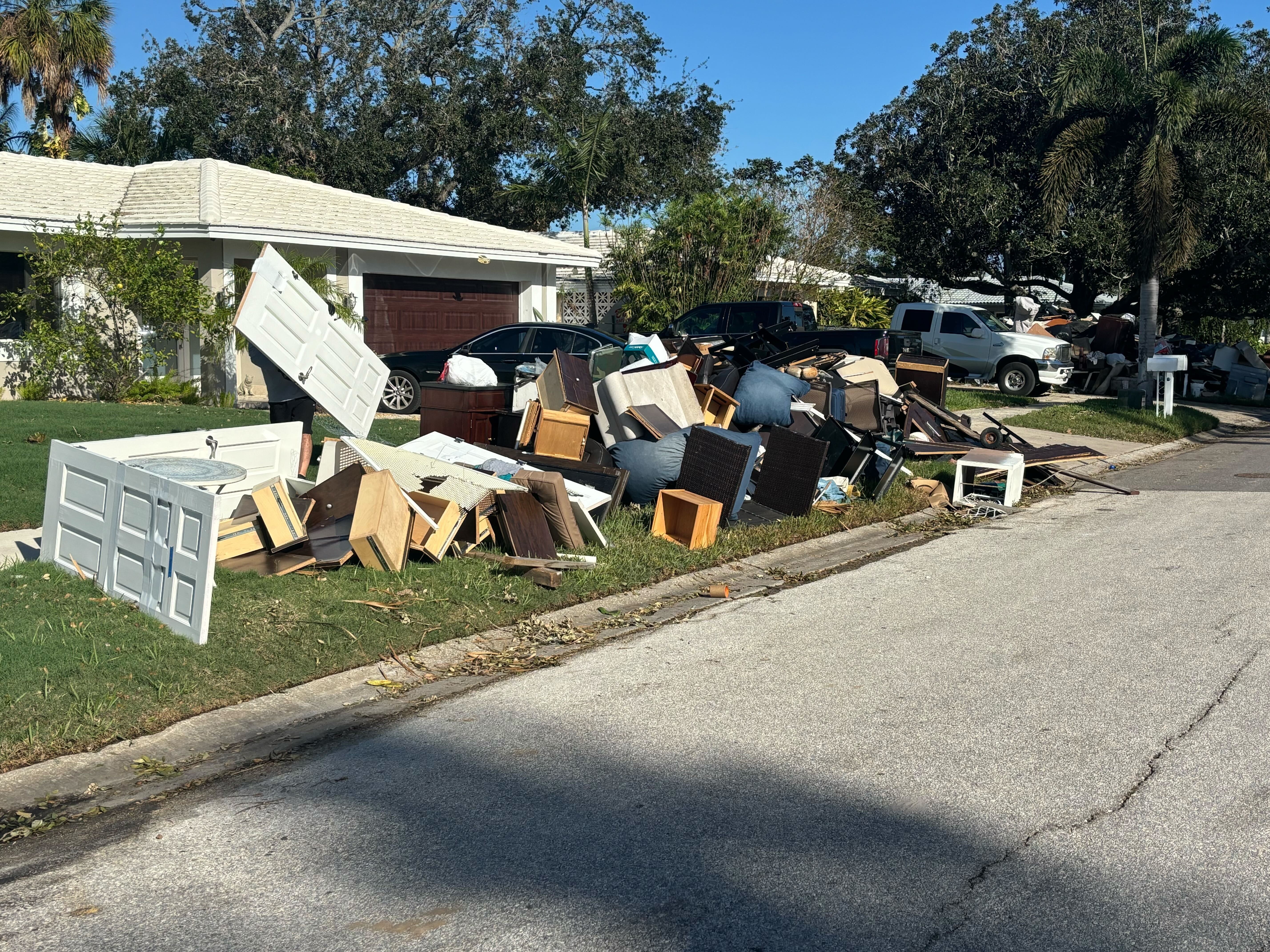 Cleanup efforts in Dana Shores neighborhood as residents are reeling from Hurricane Milton.
