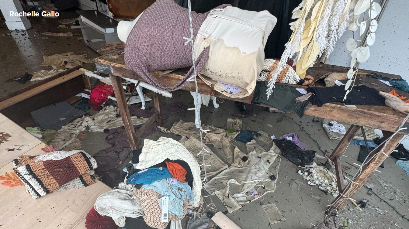 Several businesses in St. Armands are severely damaged by Hurricane Helene flooding 