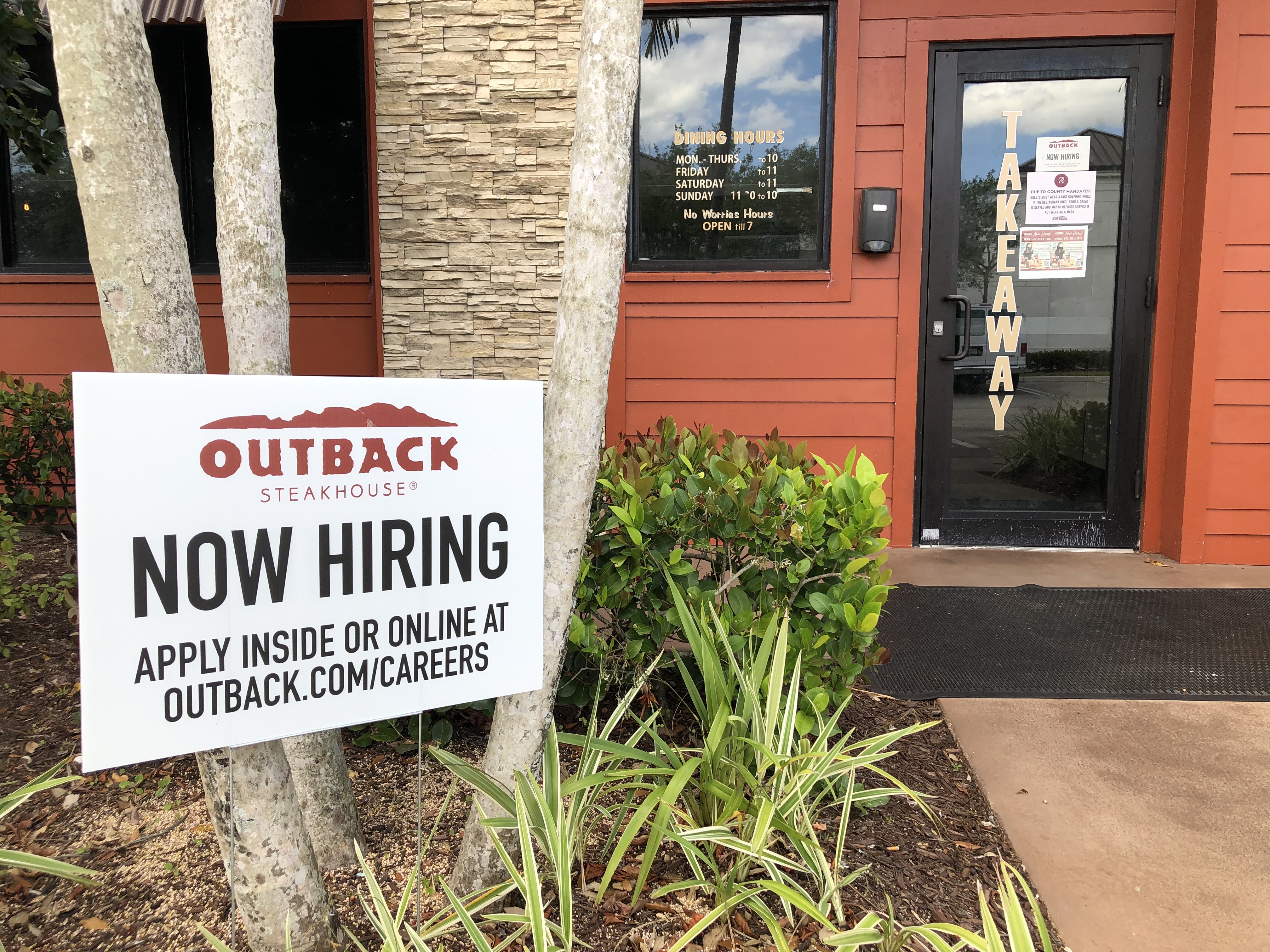 Restaurants are restoring more jobs lost during the pandemic. 