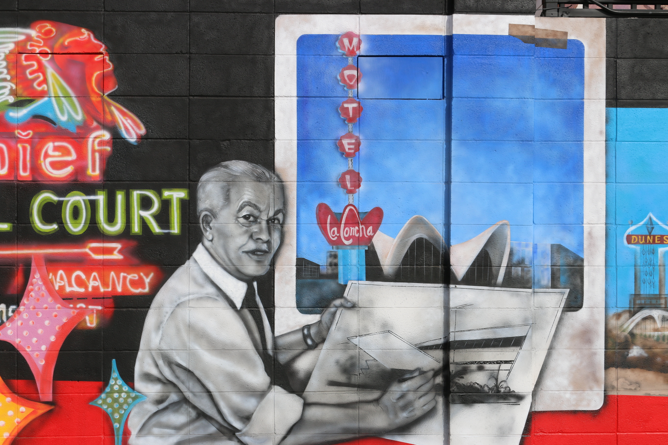 Paul Revere Williams on mural