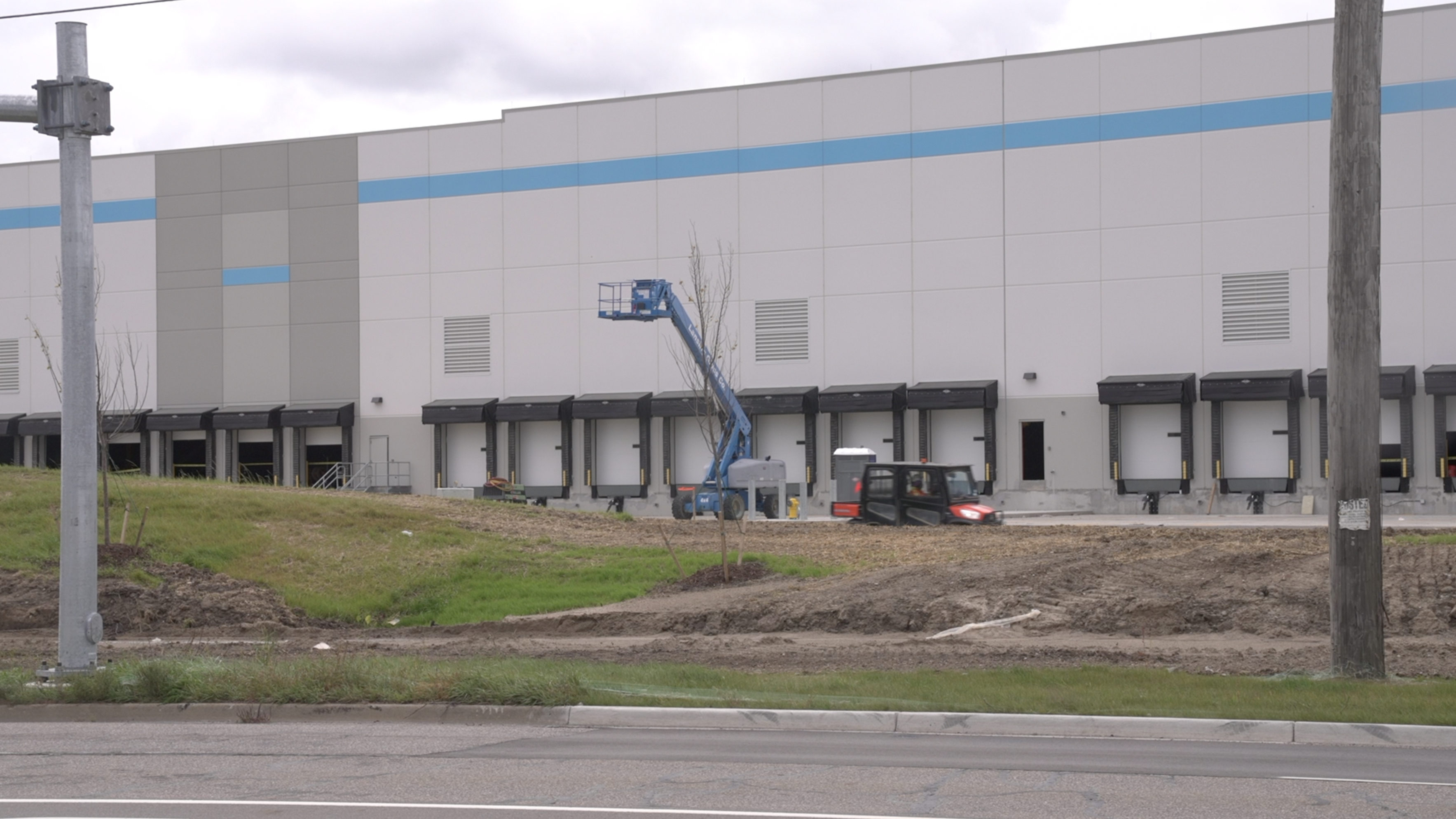 Amazon building in Delta Township