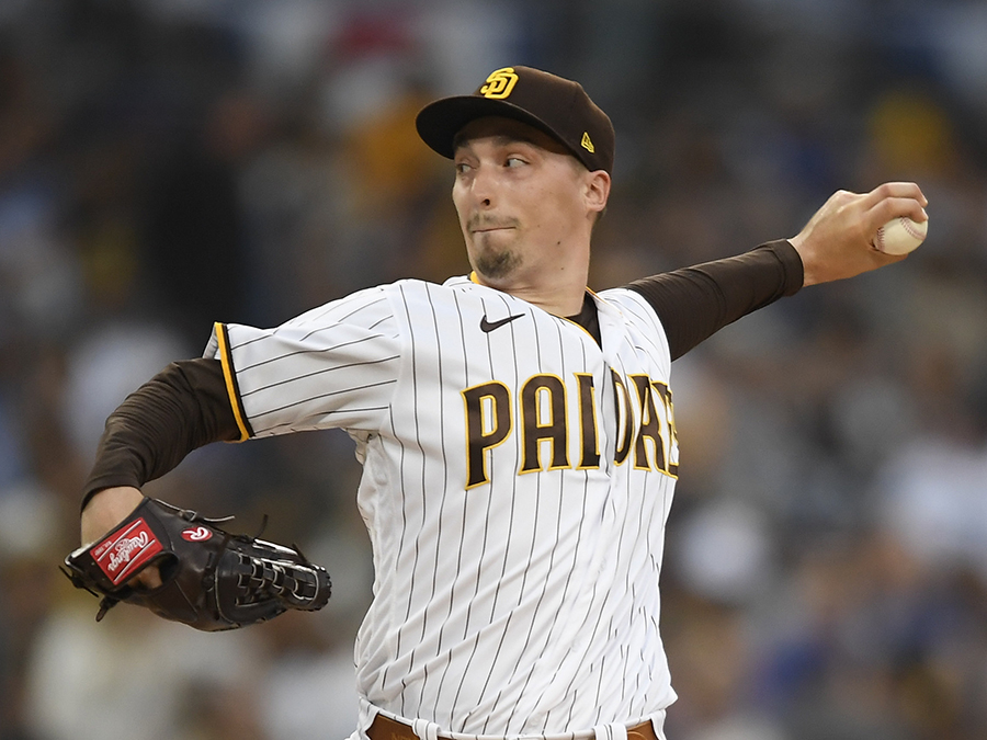 Dodgers Padres Baseball blake snell