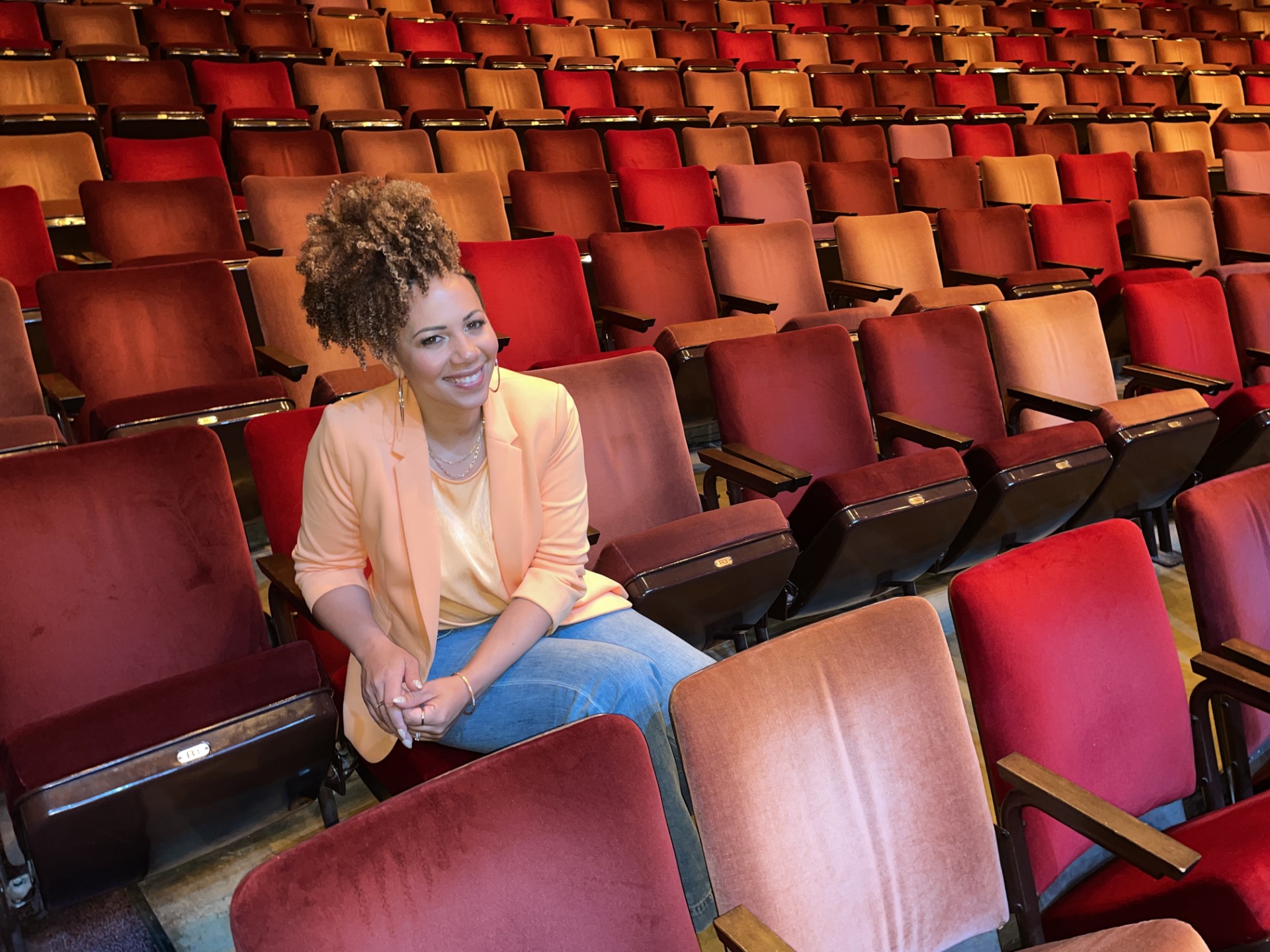 Cassandra Blair at the Gilmore Theater Complex on WMU's campus