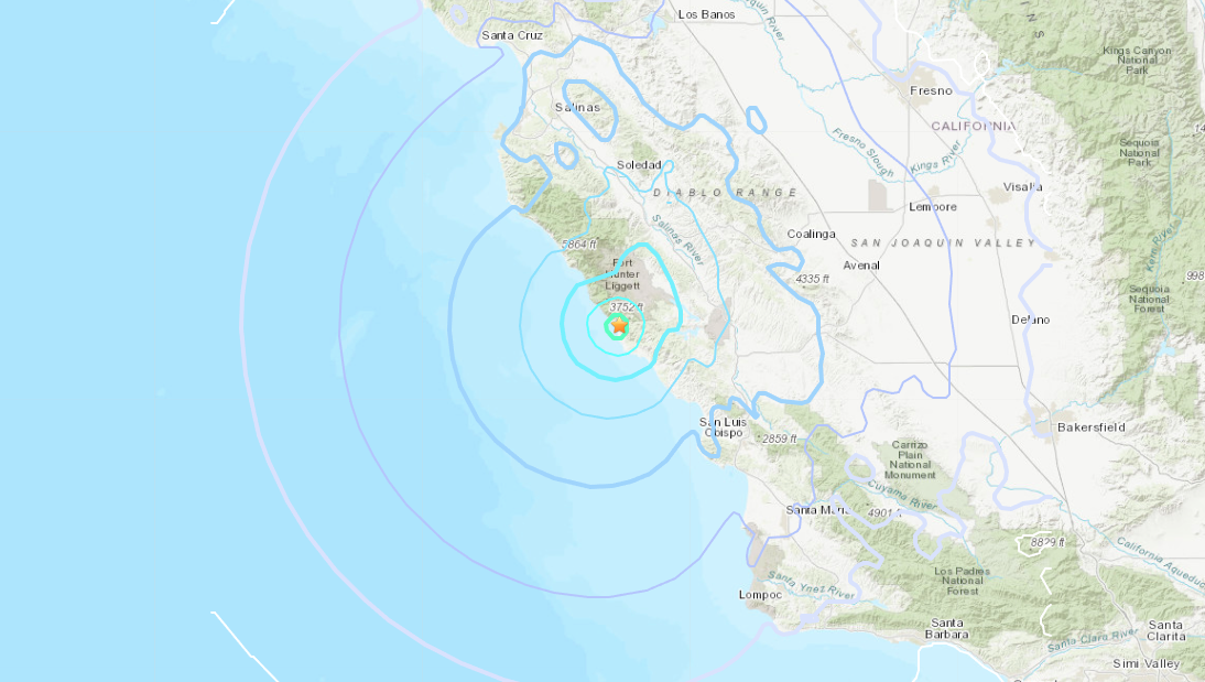 San Simeon Earthquake, October 25, 2021