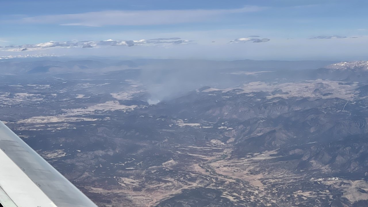 Aerial view of High Park Fire