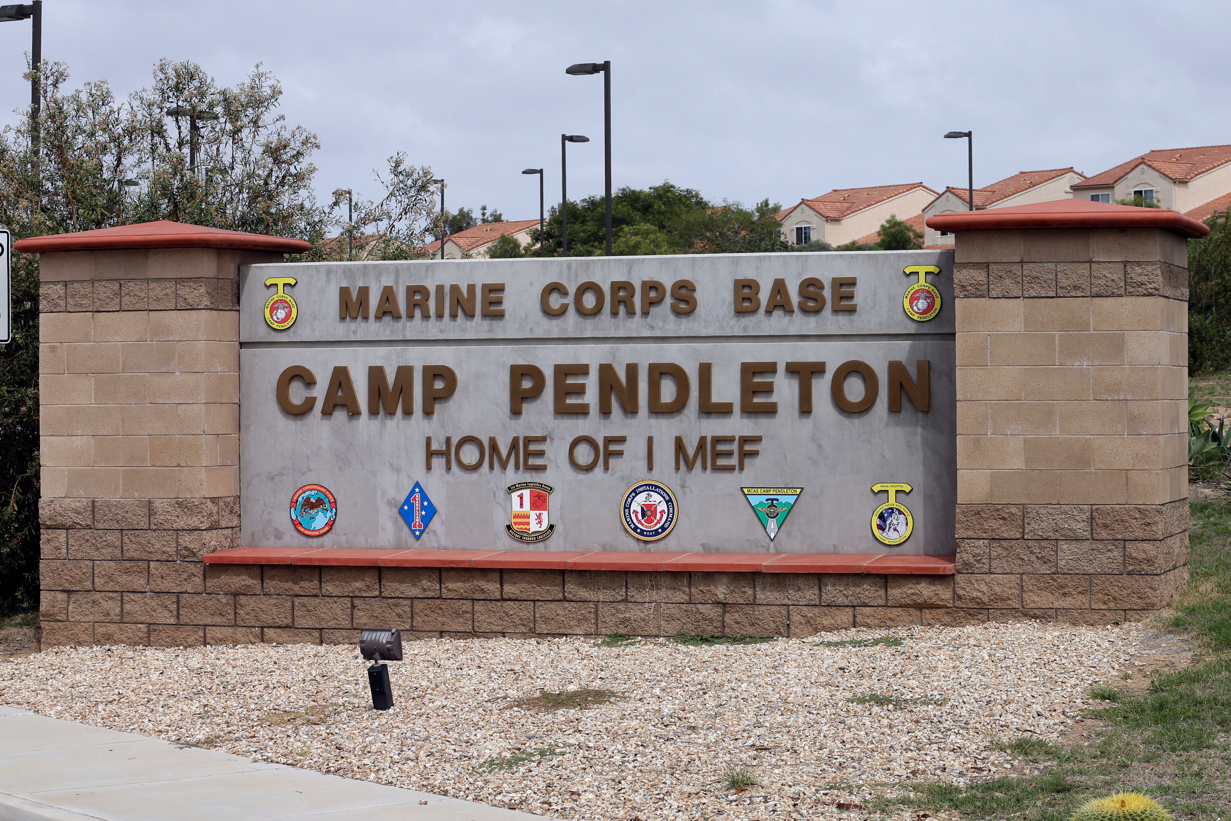 CAMP PENDLETON SIGN VIA AP