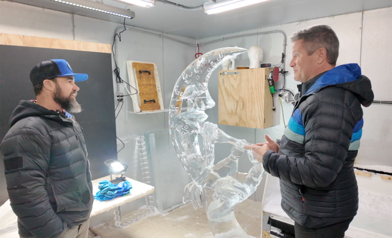 Palm Beach County's Ben Rand speaks to WPTV anchor Mike Trim about winning gold at this year's Cultural Olympics in Milan, competing against 24 carvers from 16 different countries.