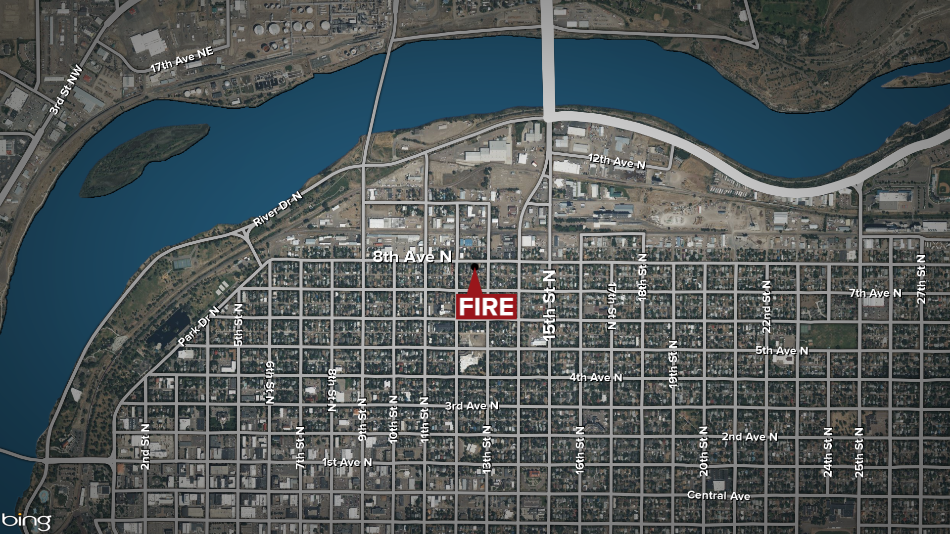 Overnight grass fire in Great Falls spreads to garage