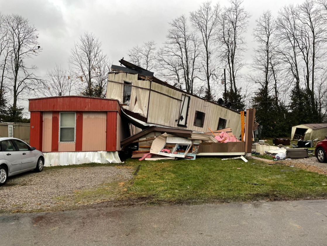 Tornado damage