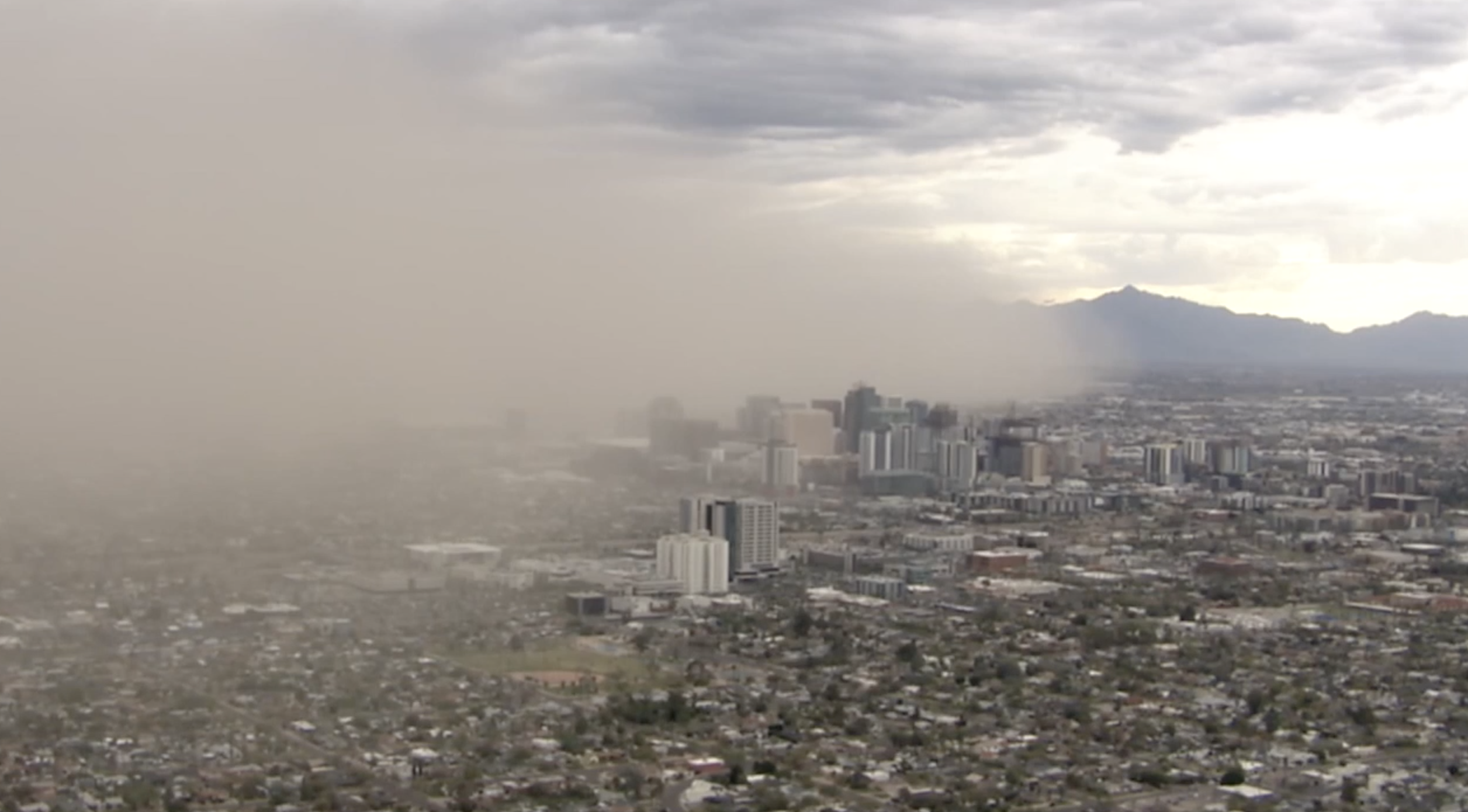 downtown phoenix dust storm