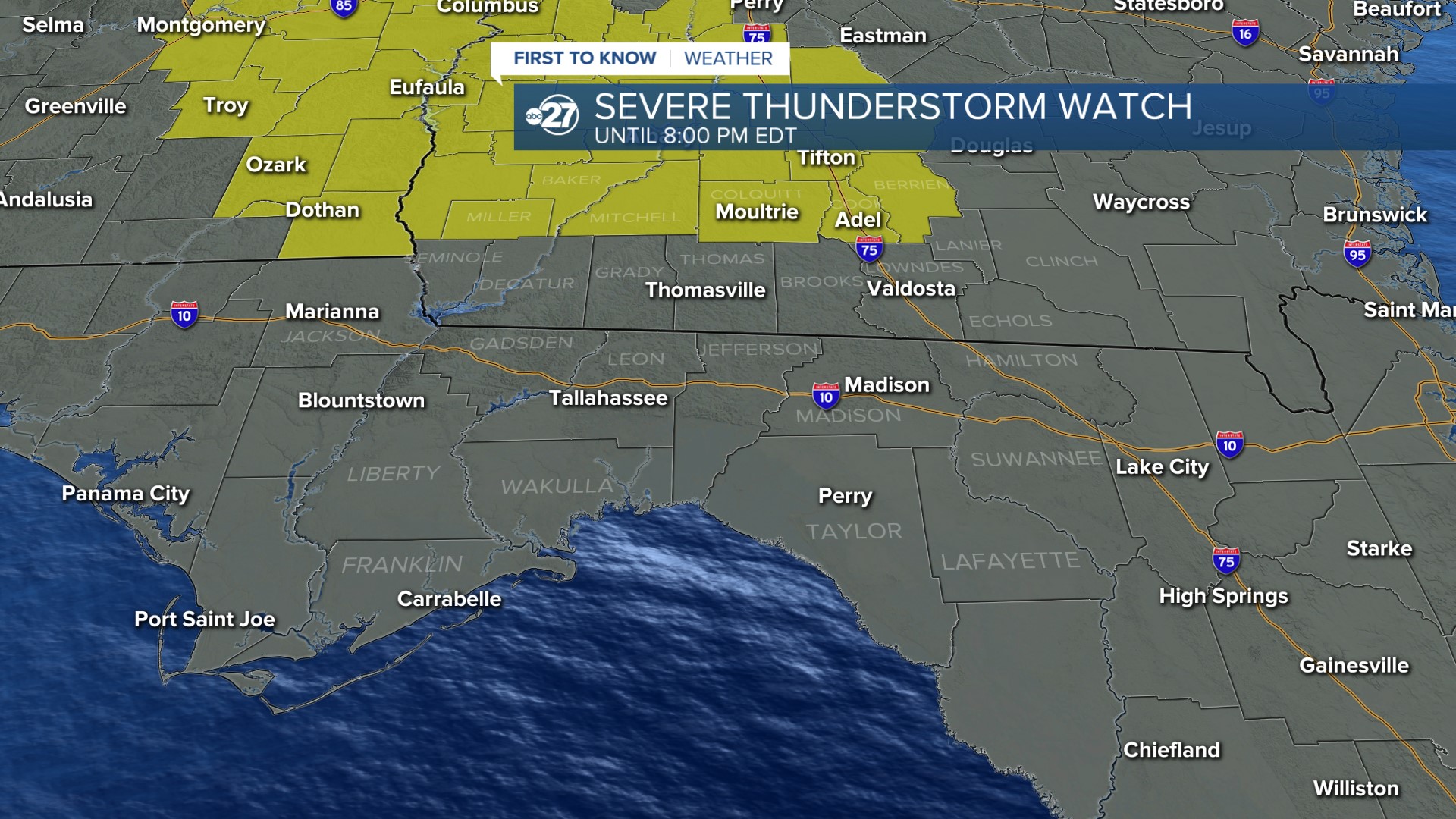 Severe Thunderstorm Watch (08/11/2023)