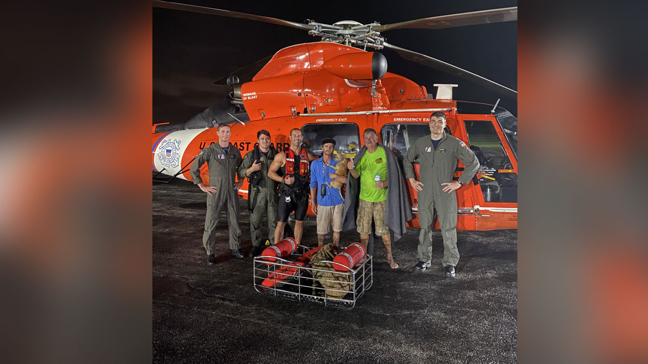 Coast Guard rescues 2 people, dog near Jensen Beach on June 30, 2021