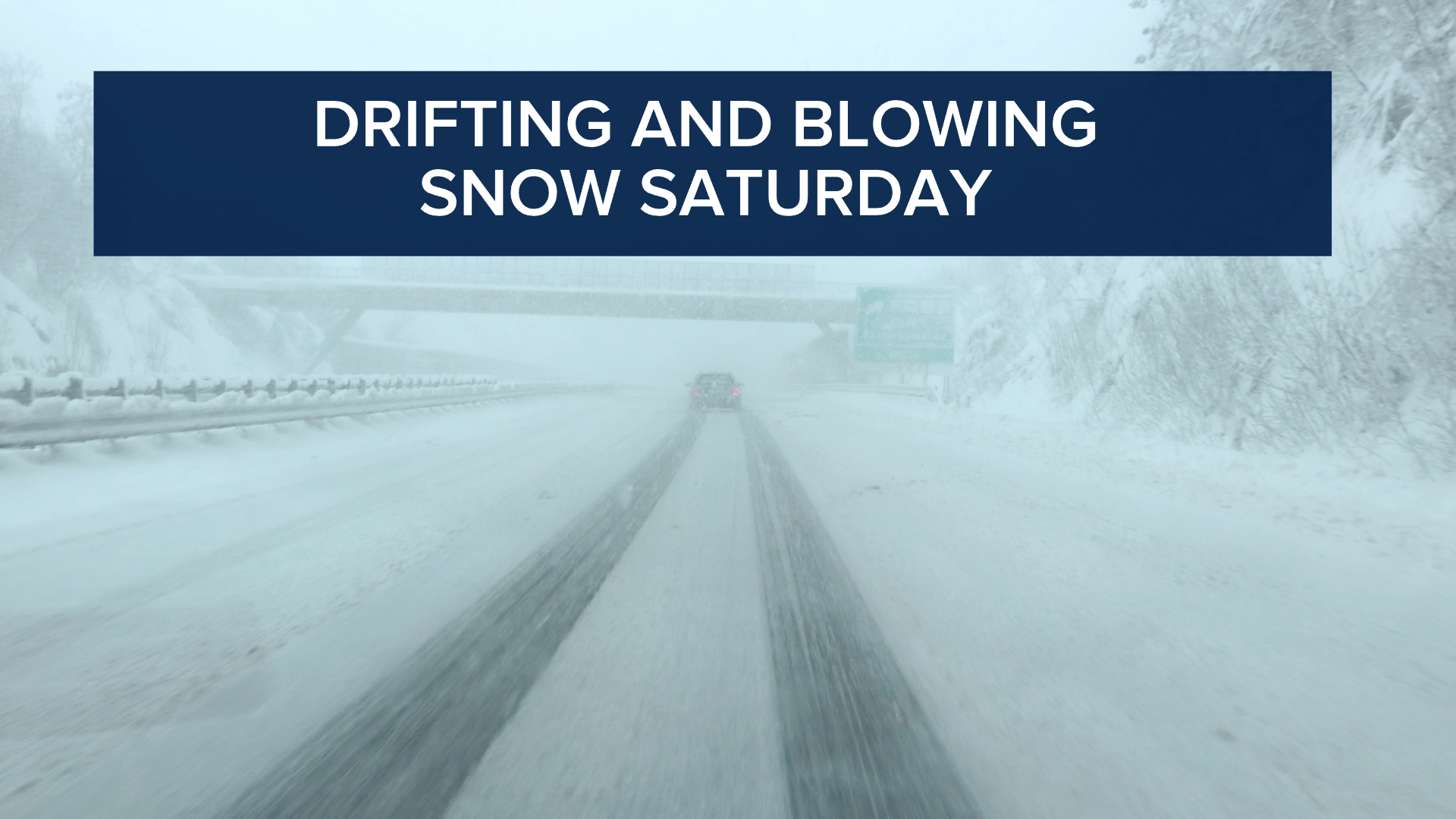 Driving conditions will be slick Saturday