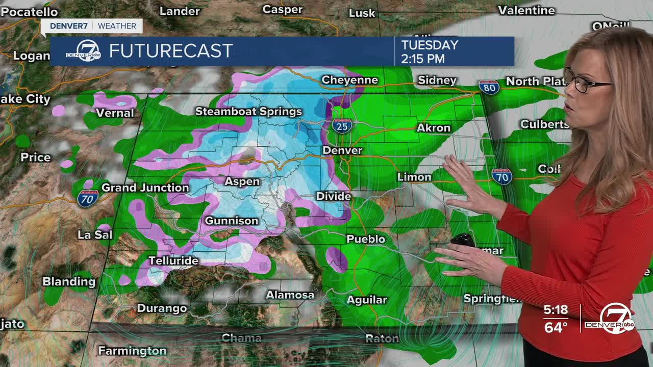 Rain and snow heading our way