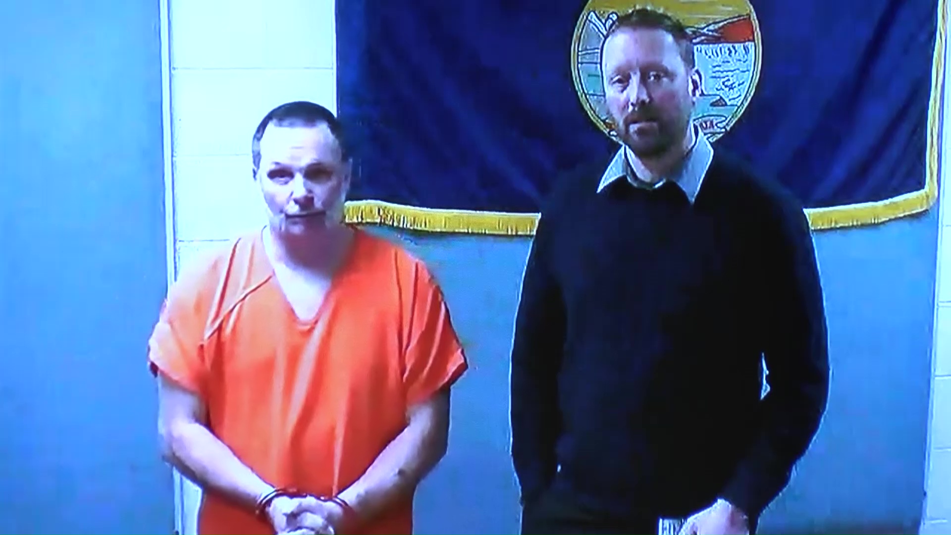 Larry Denison, accused of assaulting a Montana Highway Patrol trooper, appeared in court in Missoula on Monday