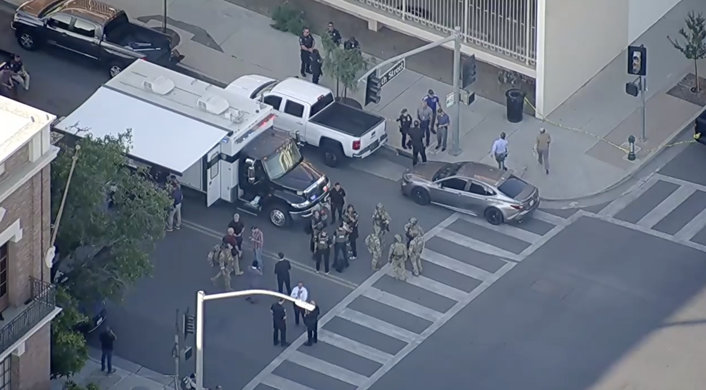 Bomb Threat and Hostage Situation in Downtown Bakersfield