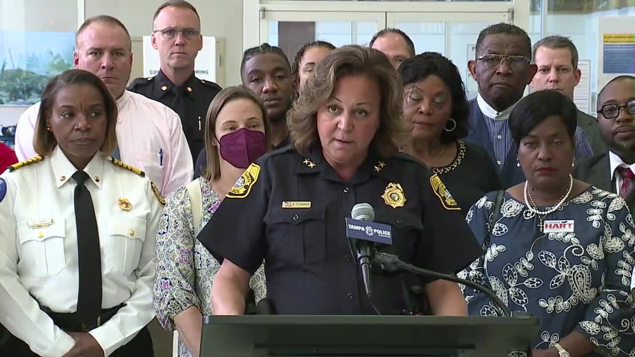 Tampa Police Chief provides updates on Monday shootings, implores stop to gun violence