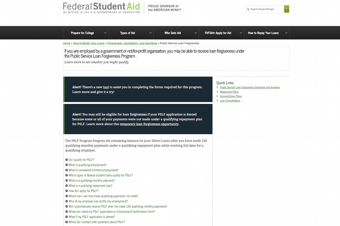 Student Loan Forgiveness