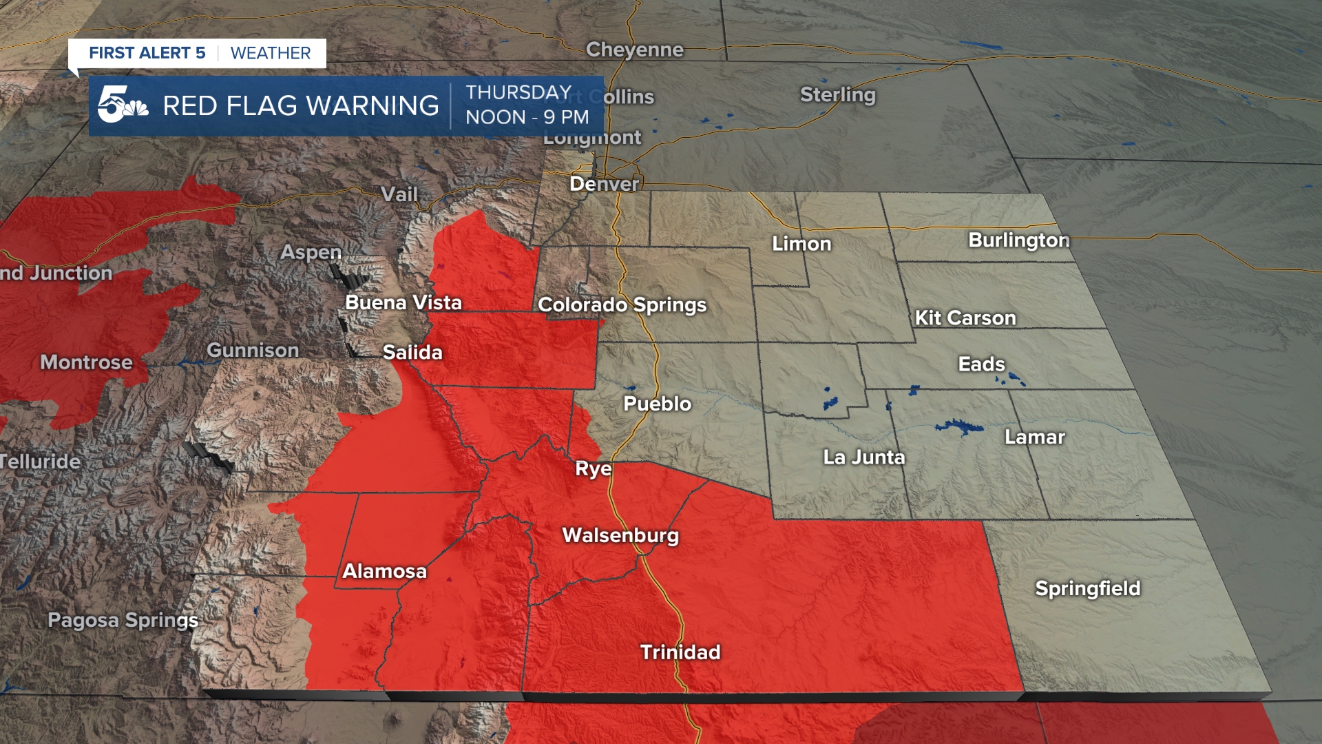Red Flag Warnings - 4/21/22