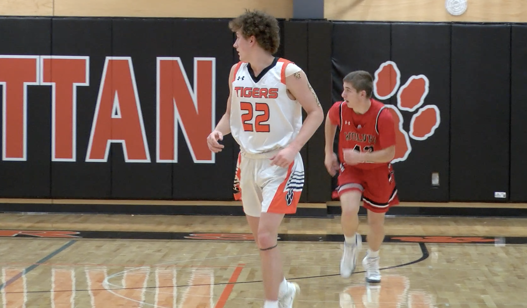 Manhattan's Tate Bowler scored 18-points in Thursday's District 5B semifinal against Three Forks