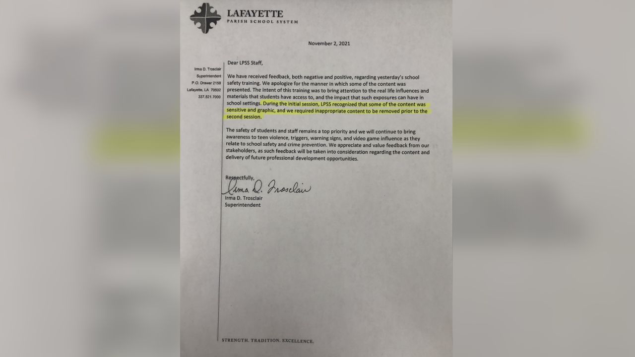 LPSS Superintendent Trosclair sends out apology