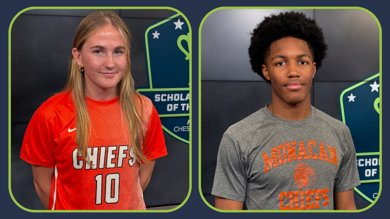 Monacan High's Bridget Martin, Michael Tunstall are Play Chesterfield Scholar Athletes of the Week