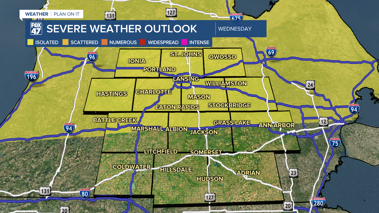 Isolated t-storms possible today in our neighborhoods