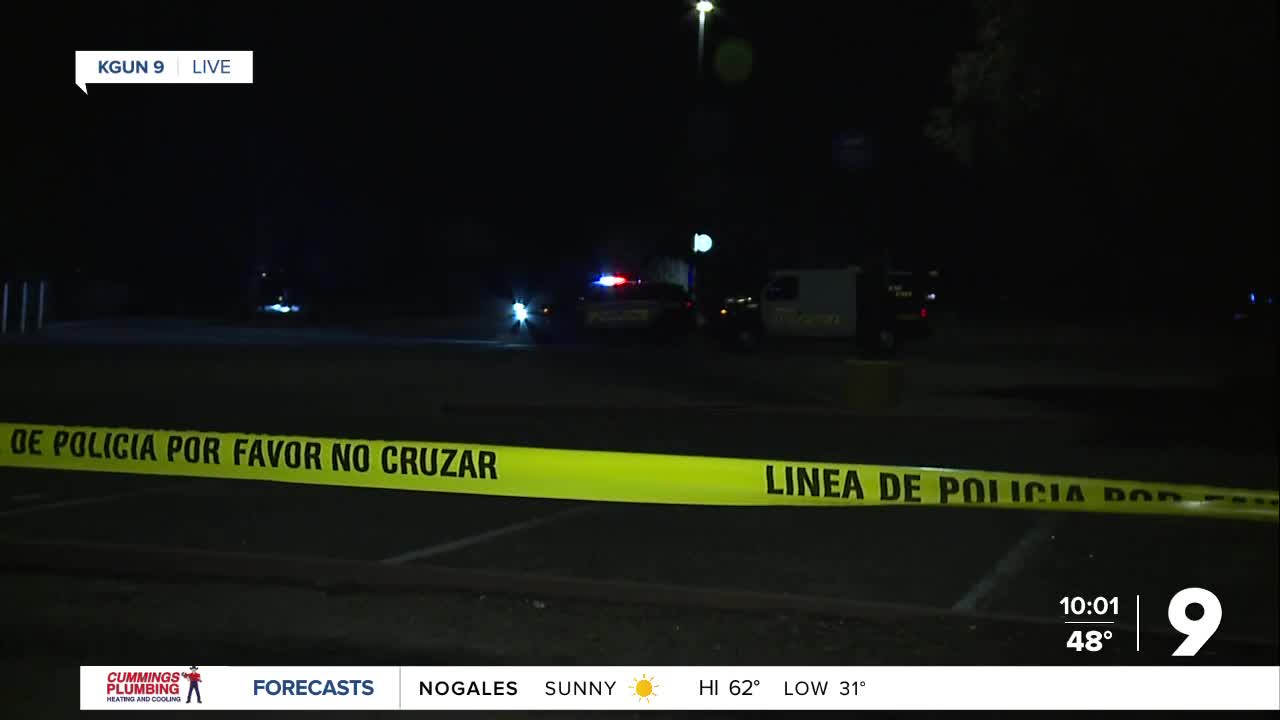 Crime scene tape behind Walmart on Wetmore.jpg