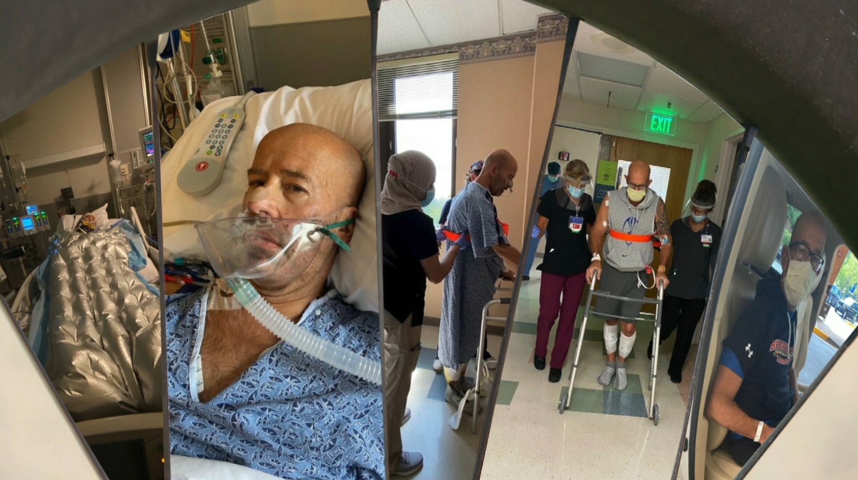 He was dead on the road for 33 minutes. His fitness helped him recover.