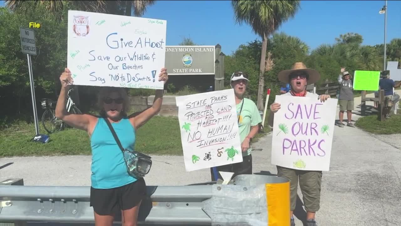 State parks proposal protest