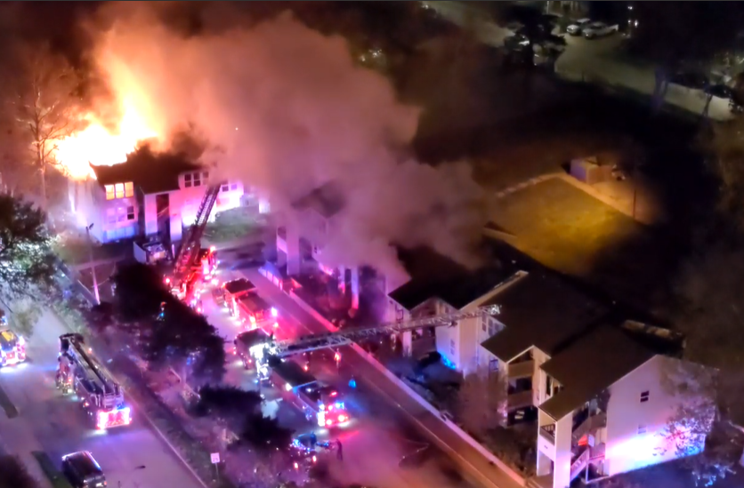 2200 E 8th Street apartment fire
