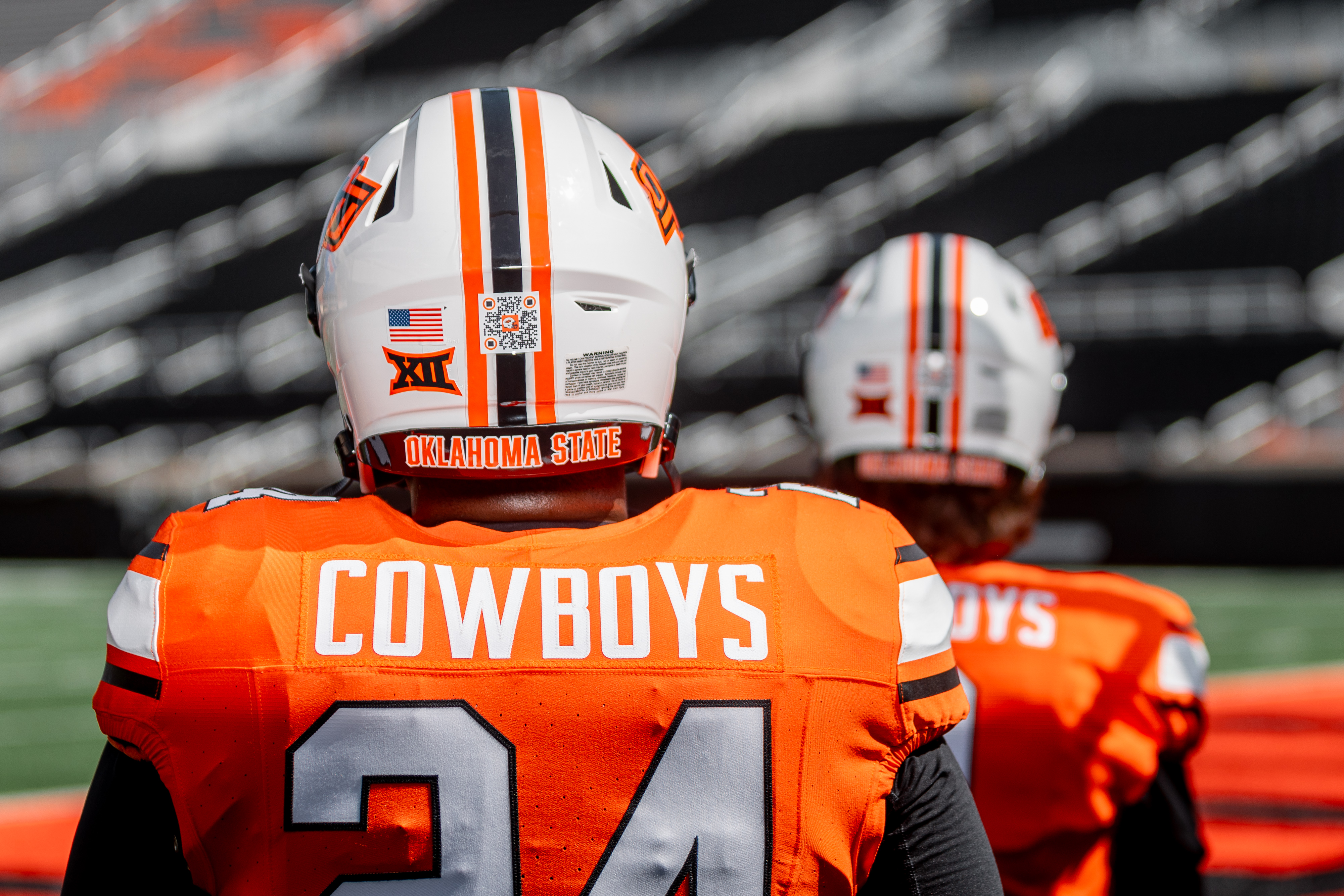 Oklahoma State Football NIL QR Code Taken Thursday, August15, 2024, Boone Pickens Stadium, Stillwater, OK. Bruce Waterfield/OSU Athletics