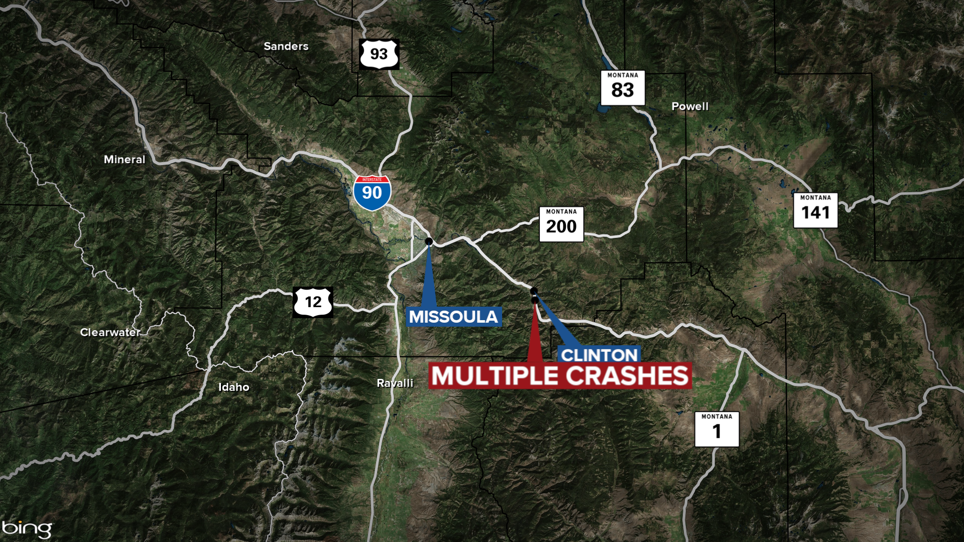 i-90 clinton crashes