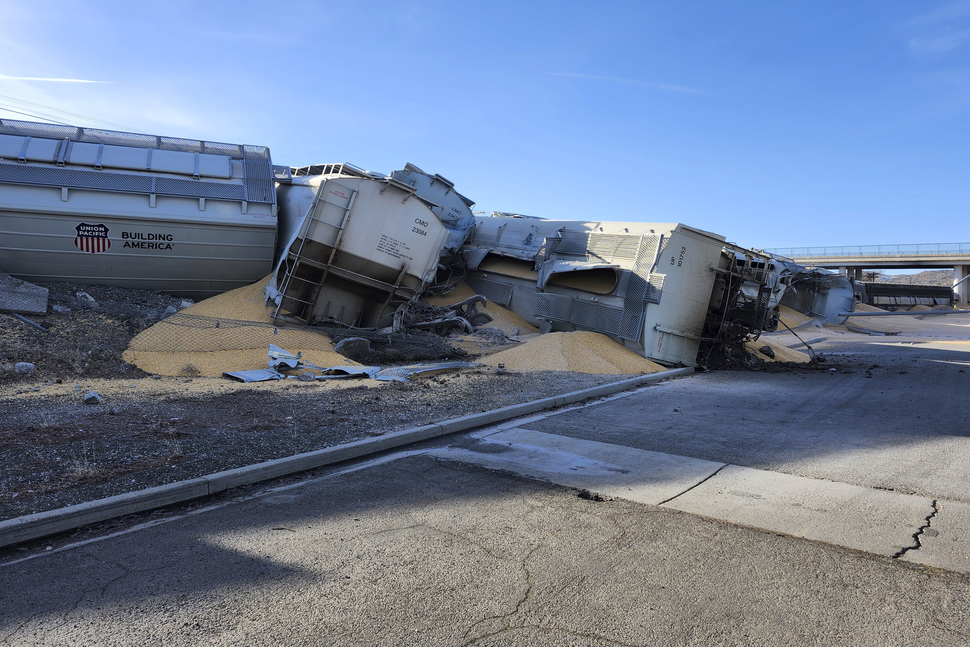 Grain Train Derailment Nevada