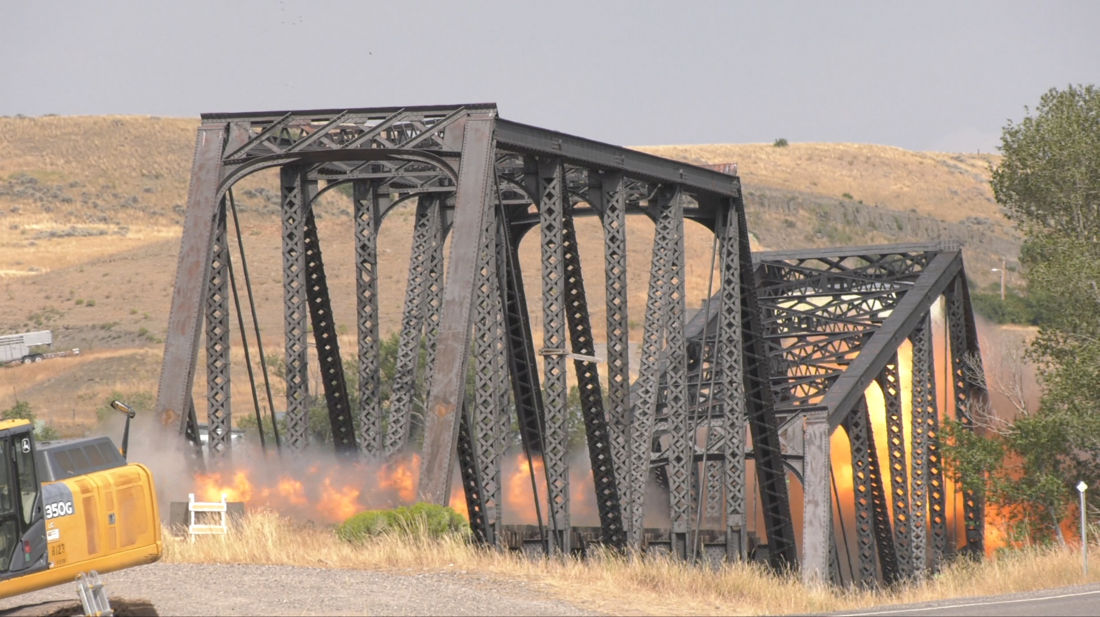 Historic bridge being demolished east of Livingston - Vimarsana News