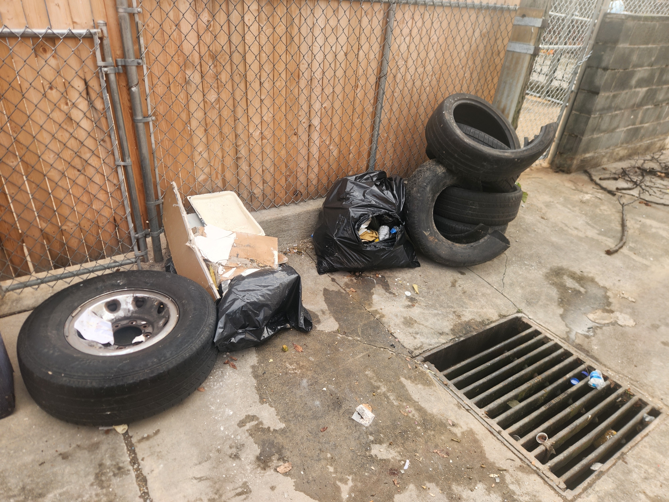 Illegal dumping Highlandtown Esther Place