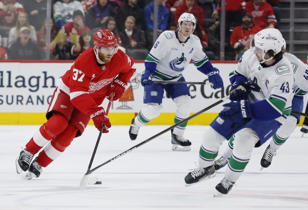 Canucks Red Wings Hockey