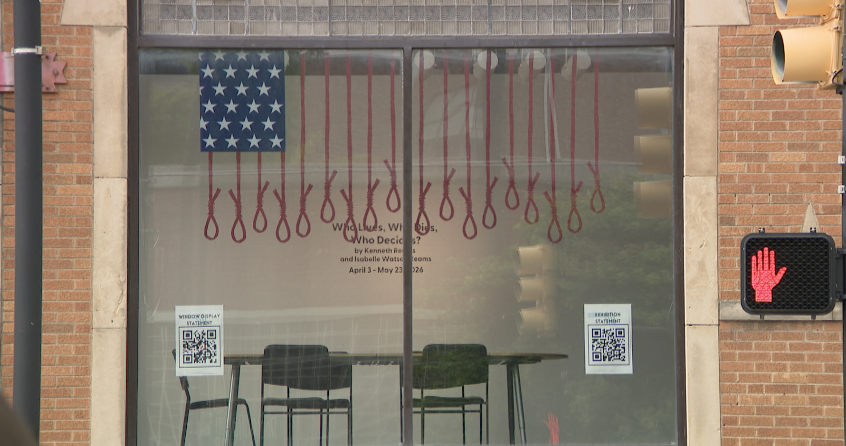 Flag made of nooses