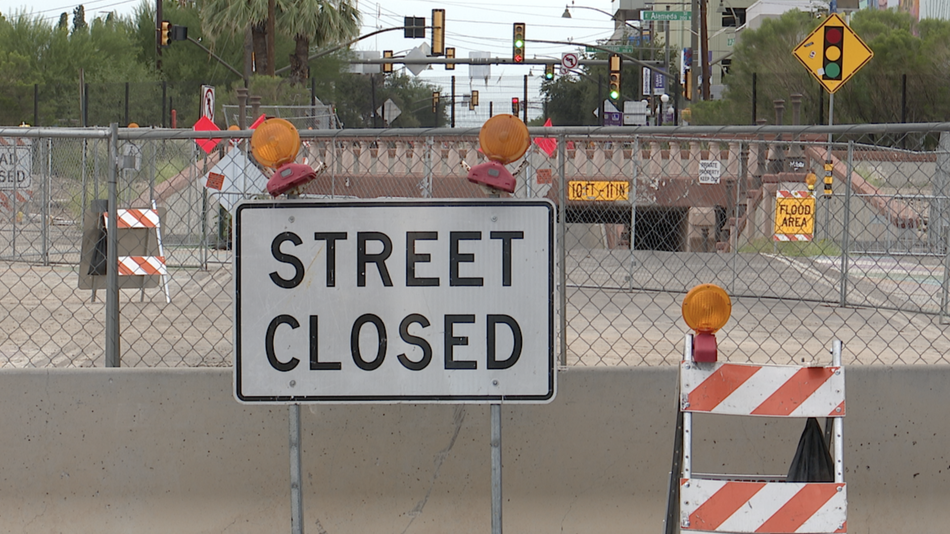 Sixth Avenue's closure between Seventh Street and Toole Avenue is set to last until March 2022.